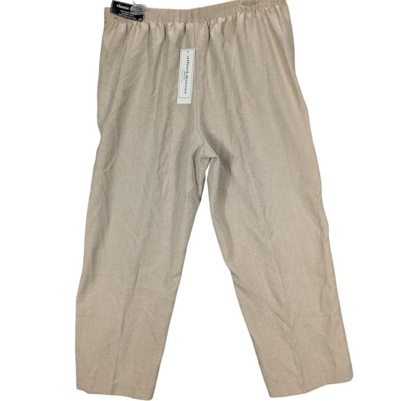 alfred dunner Pull On Pants Womens 16P Petite Brown Classic Fit Comfort Career - Picture 2 of 11